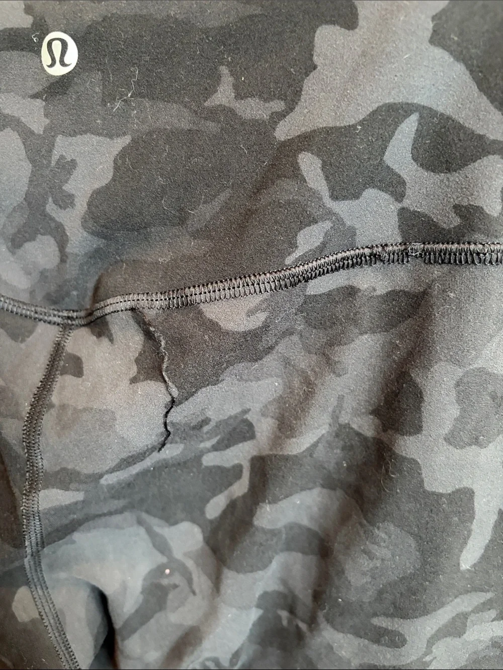 lululemon athletica align Black Camo High-Rise Bike Shorts